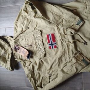 Geographical Norway 100% cotton anorak hoodie